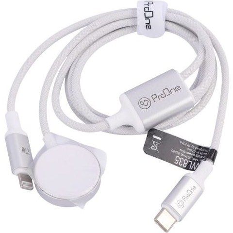 ProOne PWL835 LIGHTNING - کابل شارژ + شارژر ساعت هوشمند