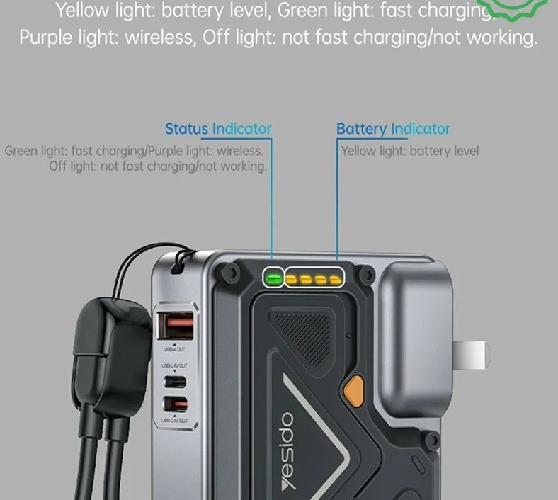 Yesido YP89 10.000mAh 22.5W - پاوربانک