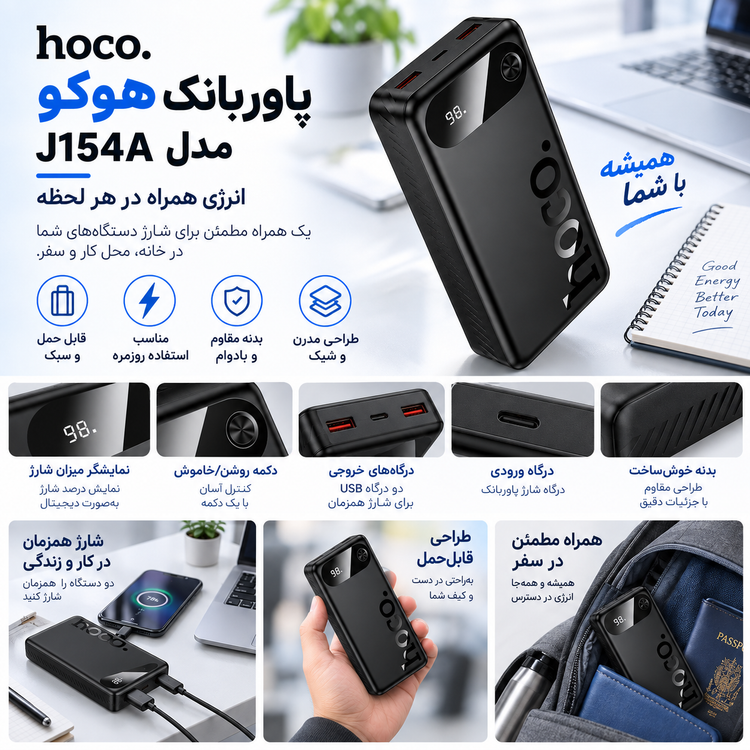 پاوربانک هوکو مدل J154A